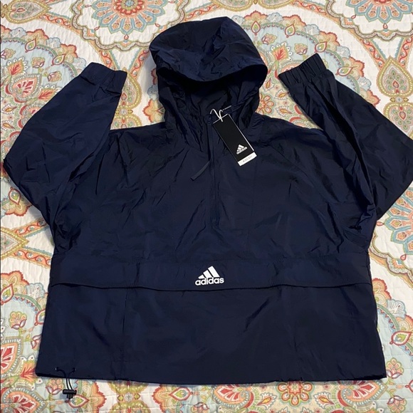 cropped adidas windbreaker